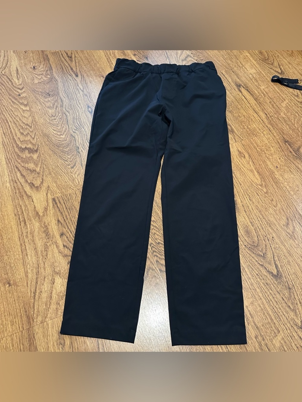 Vuori Black Elastic-Waist Straight Leg miles ankle Pants size small comfortable - Picture 3 of 12